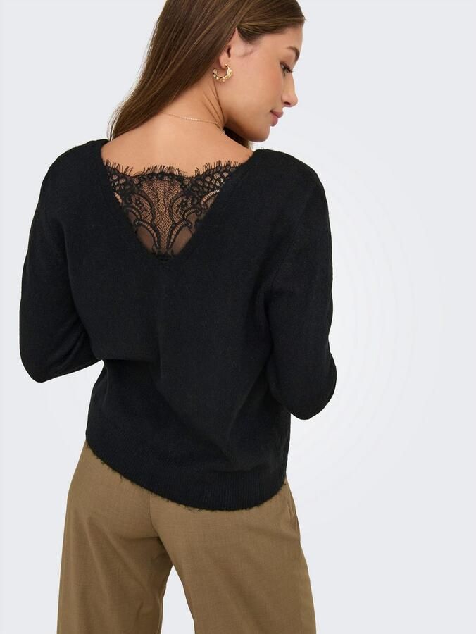 Only Vest ONLADELE LS LACE MIX REVERS CARDI CC KNT - Foto 4