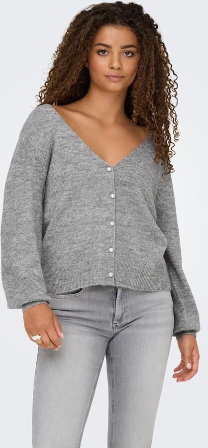 Only Vest ONLADELE LS LACE MIX REVERS CARDI CC KNT - Foto 6