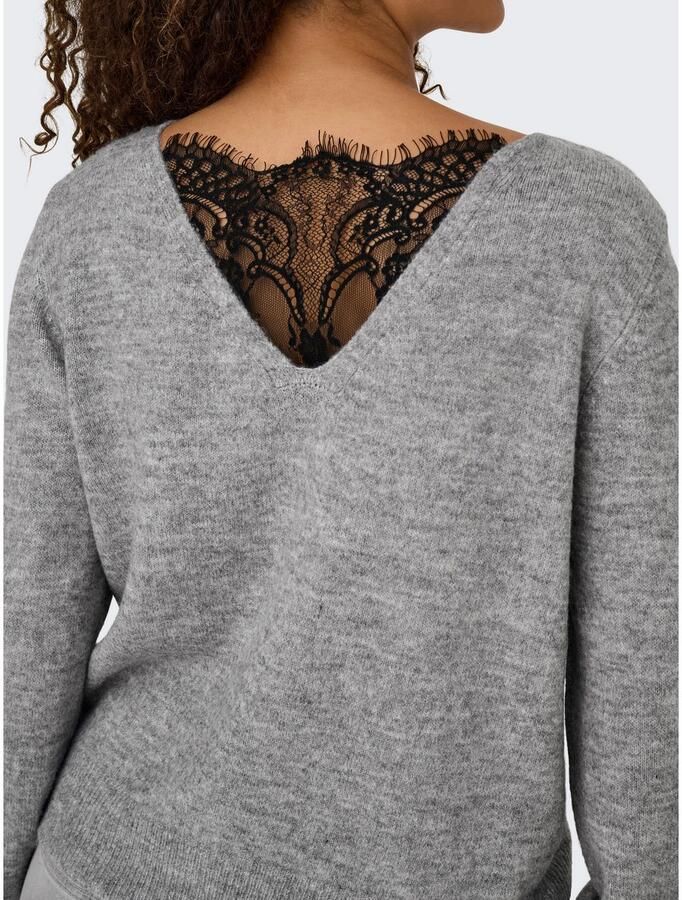 Only Vest ONLADELE LS LACE MIX REVERS CARDI CC KNT - Foto 2