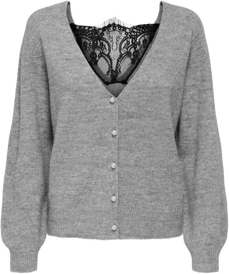 Only Vest ONLADELE LS LACE MIX REVERS CARDI CC KNT