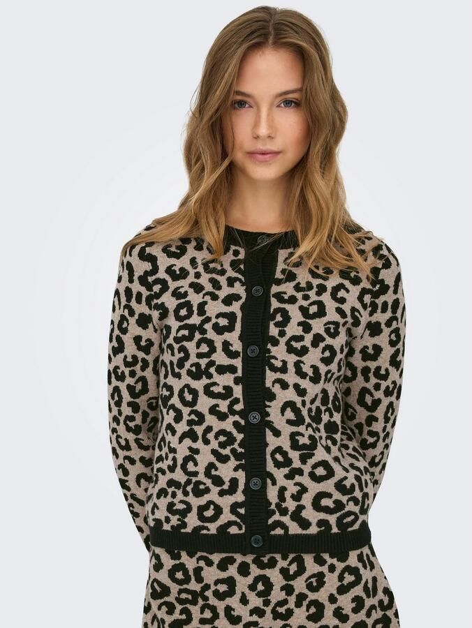 Only Vest ONLANNY LS O-NECK LEO CARDIGAN EX KNT - Foto 3