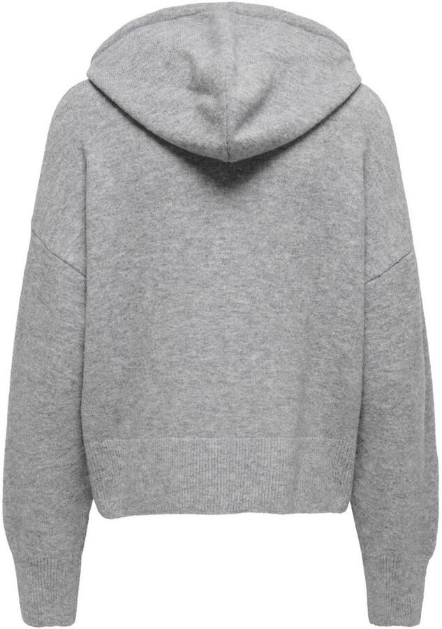 Only Vest ONLBELLA LS HOOD ZIP CARDIGAN KNT