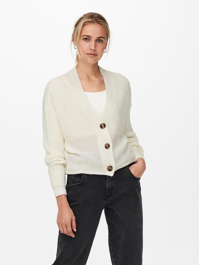 Only Chique en veelzijdige witte cardigan White Dames - Foto 4