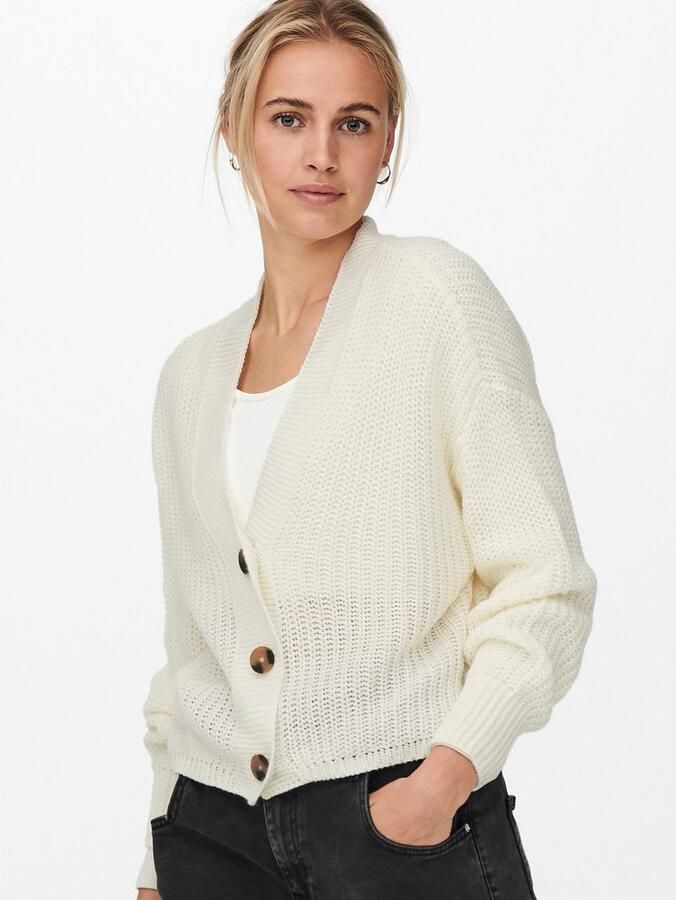 Only Chique en veelzijdige witte cardigan White Dames - Foto 3