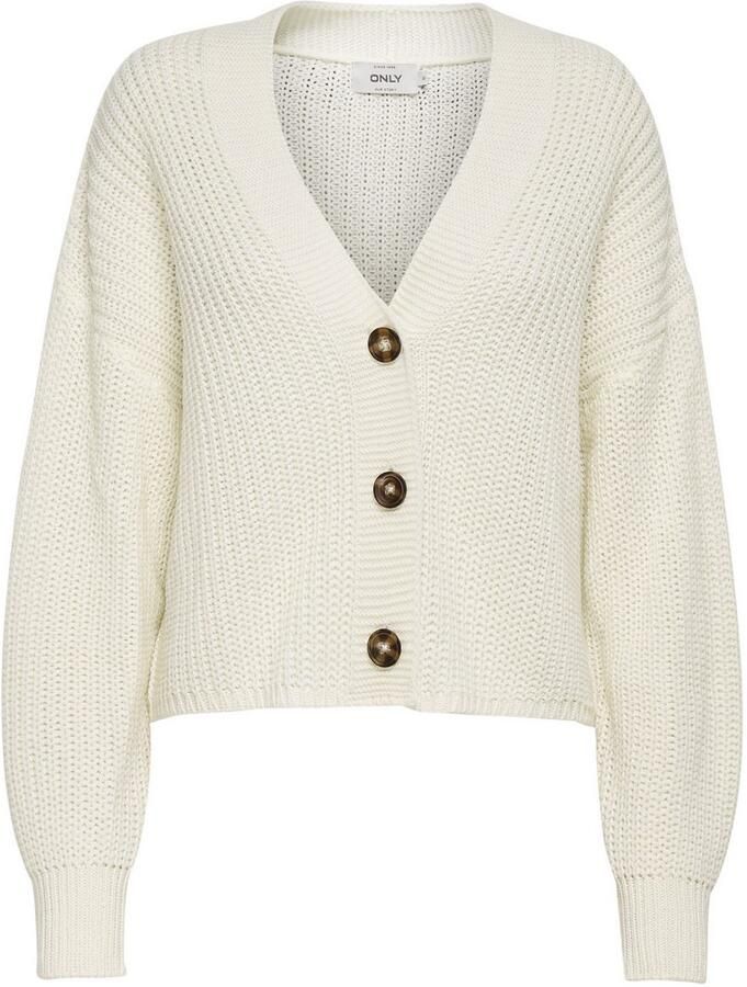 Only Chique en veelzijdige witte cardigan White Dames