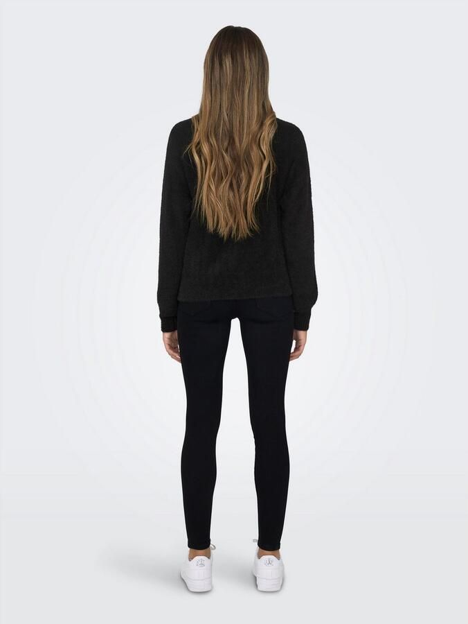 Only Onlella Piumo LS Cardigan CC KNT Zwart | Freewear Zwart Black Dames - Foto 6