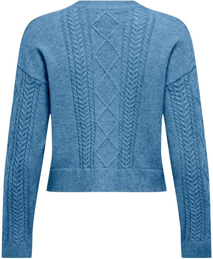 Only Regular fit gebreid jack van viscosemix model 'FIA'