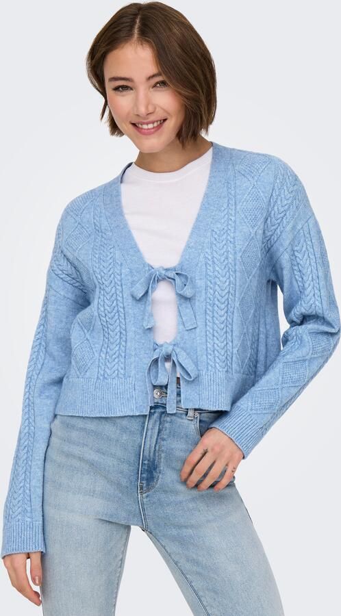 Only Regular fit gebreid jack van viscosemix model 'FIA' - Foto 5