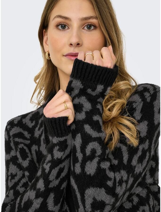 Only Vest ONLJADE ANIMAL AO LS CARDIGAN RP KNT