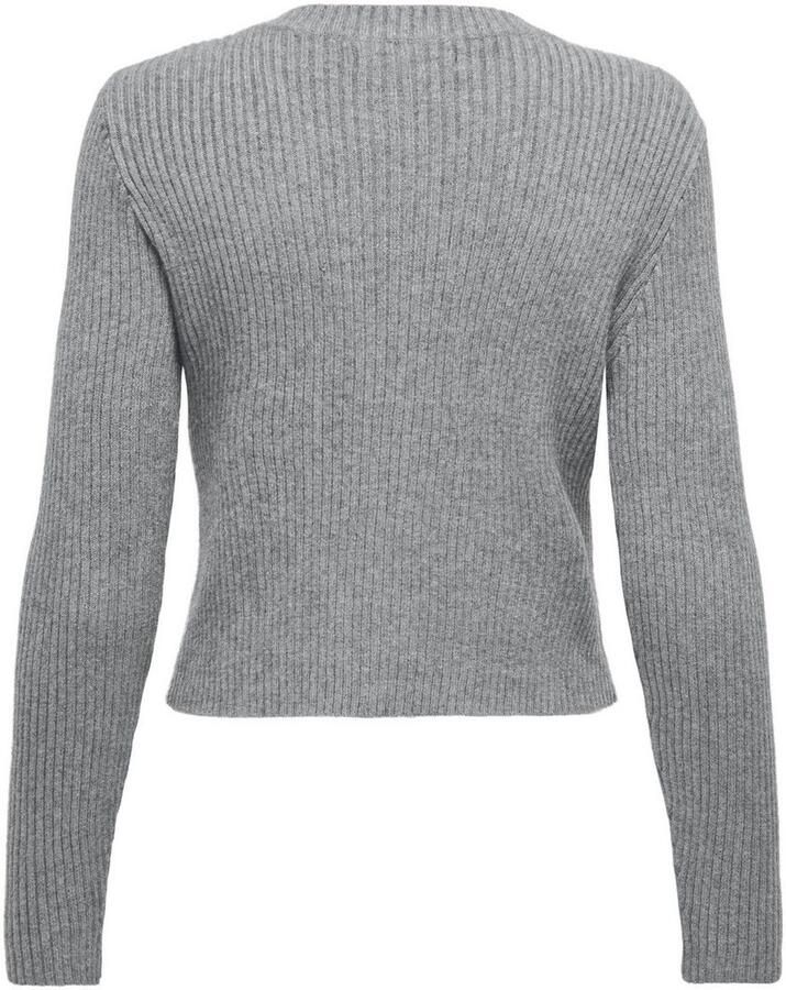 Only Regular fit gebreid jack van viscosemix model 'KATIA'