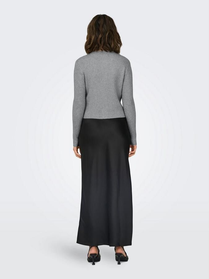 Only Regular fit gebreid jack van viscosemix model 'KATIA' - Foto 6