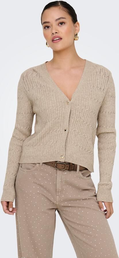 Only Vest ONLKATIA LS CABLE V-NECK CARDIGAN CC KNT - Foto 6