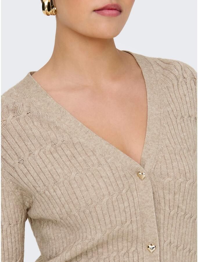 Only Vest ONLKATIA LS CABLE V-NECK CARDIGAN CC KNT - Foto 2