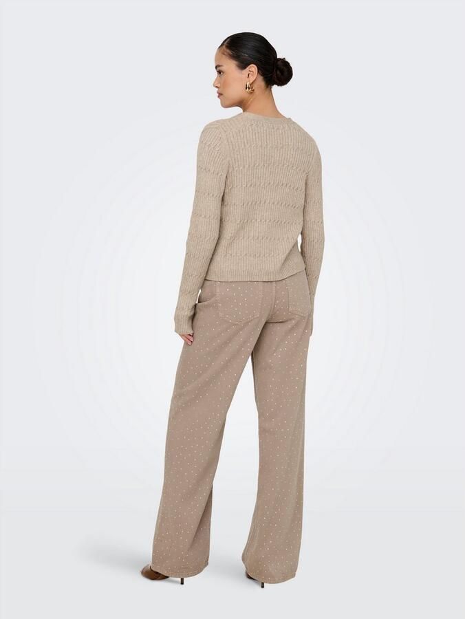 Only Vest ONLKATIA LS CABLE V-NECK CARDIGAN CC KNT - Foto 4