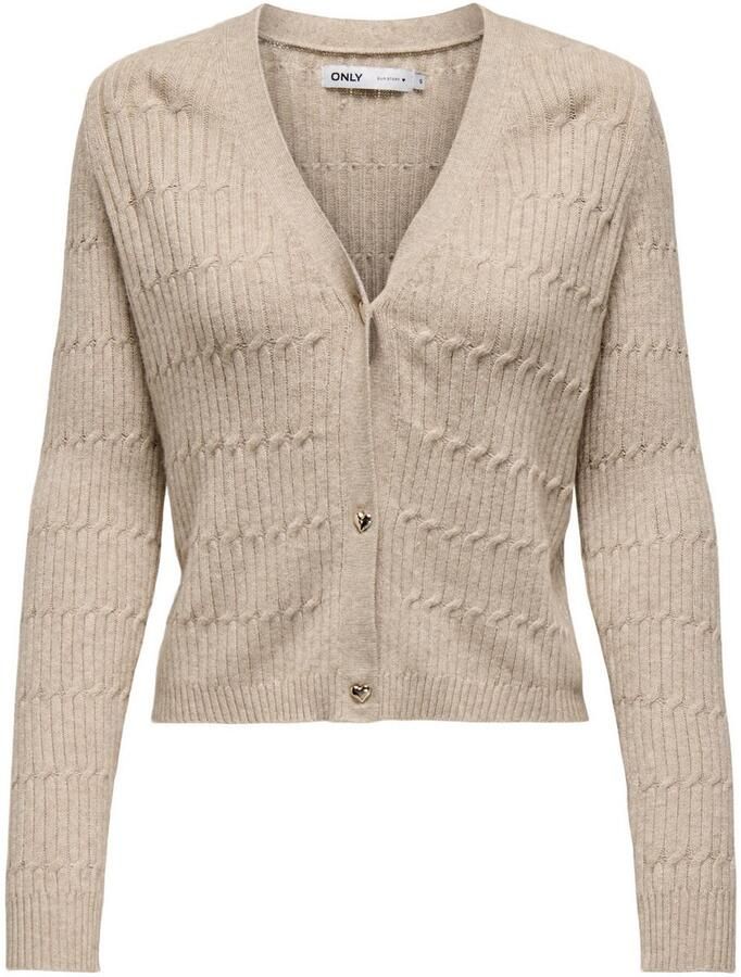 Only Vest ONLKATIA LS CABLE V-NECK CARDIGAN CC KNT - Foto 3