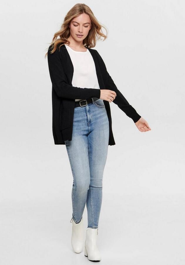 Only Vest ONLLESLY – Vest met zakken en figuur-omhullende vorm figuur omhullend casual fijn breisel viscosemix v-hals - Foto 4