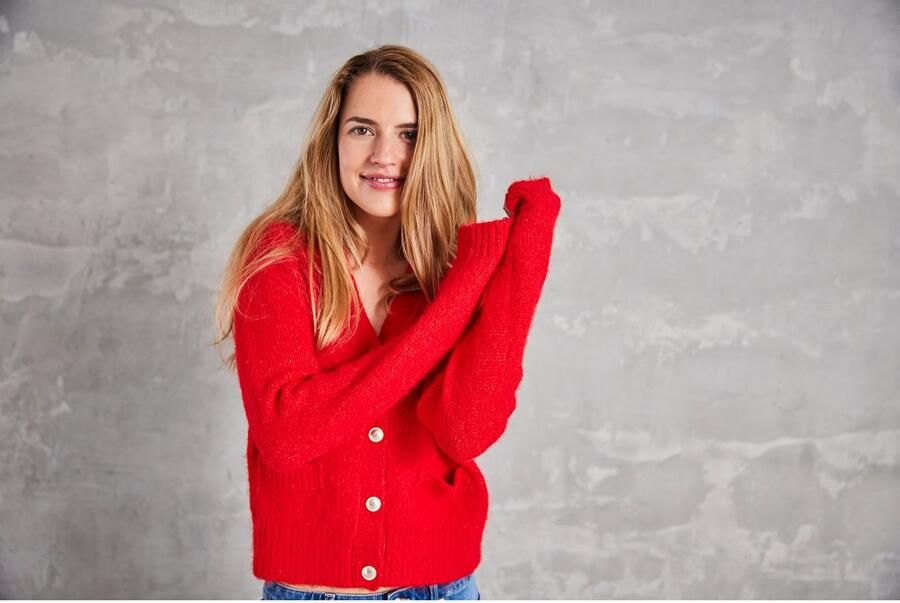 Only Vest ONLMAGGIE LIFE LS V-NECK CARDI CC KNT - Foto 10