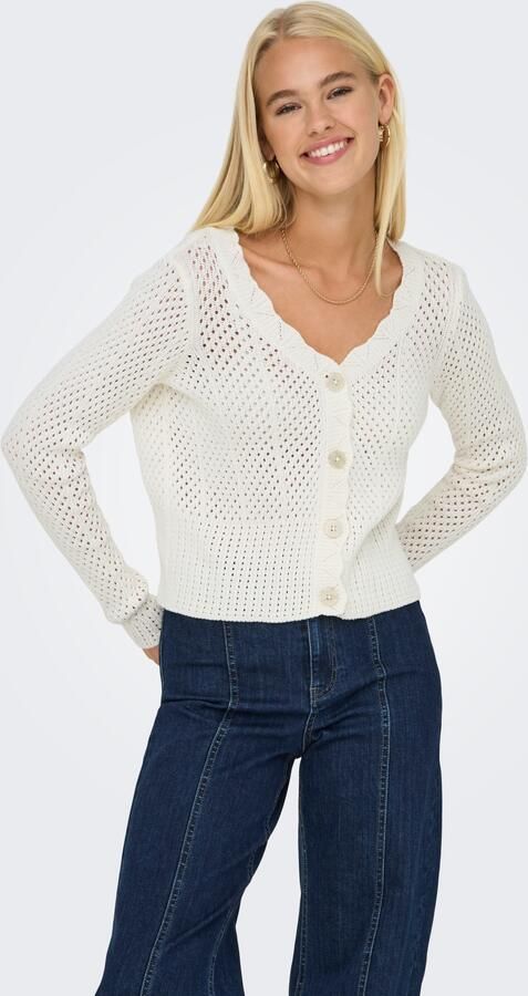 Only Vest ONLROSELIA – Vest met knoopsluiting en geribbelde boorden - Foto 5