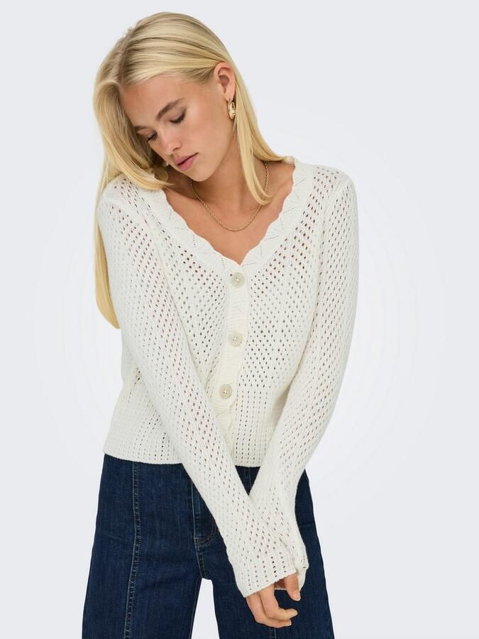 Only Vest ONLROSELIA – Vest met knoopsluiting en geribbelde boorden - Foto 4