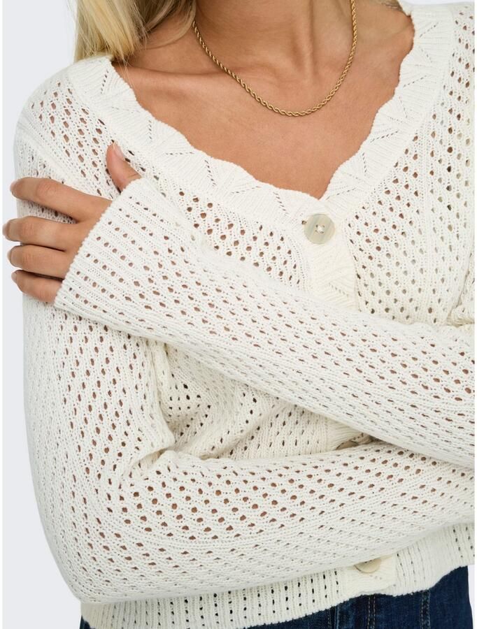 Only Vest ONLROSELIA – Vest met knoopsluiting en geribbelde boorden - Foto 2