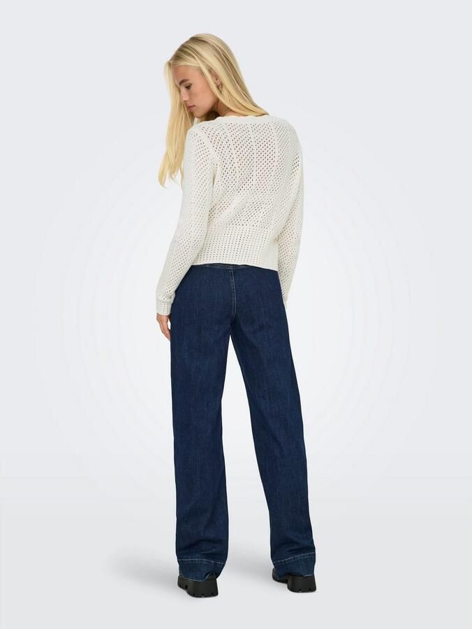 Only Vest ONLROSELIA – Vest met knoopsluiting en geribbelde boorden - Foto 3