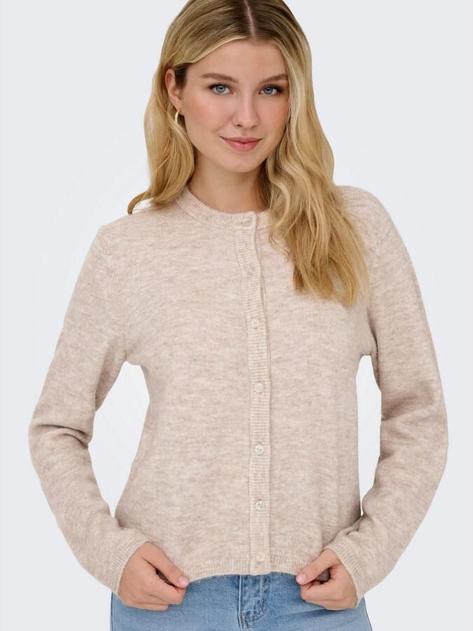 Only Loose fit gebreid jack met knoopsluiting model 'SIMONI' - Foto 5