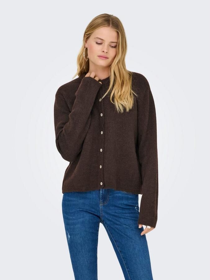 Only Loose fit gebreid jack met knoopsluiting model 'SIMONI' - Foto 2