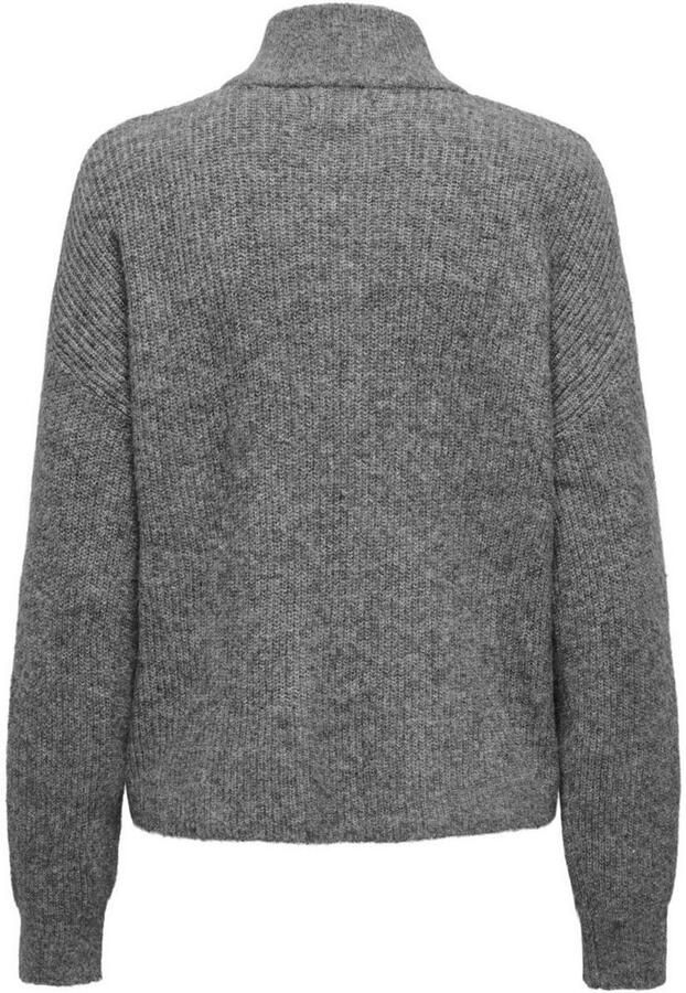 Only Loose fit gebreid jack met wol en opstaande kraag model 'TOKYO' - Foto 5