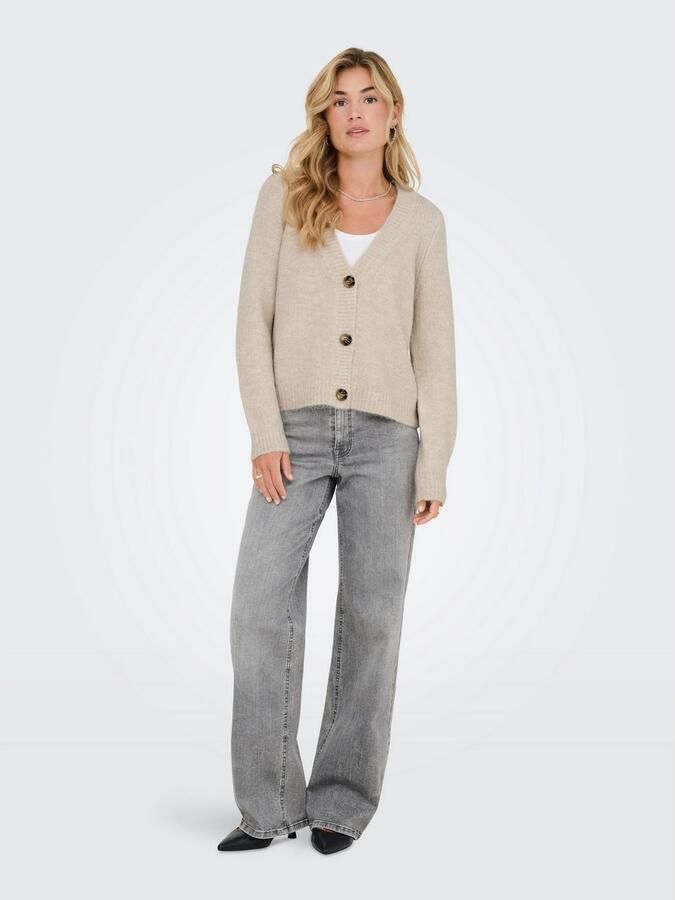 Only Loose fit gebreid jack met V-hals model 'ZOEY' - Foto 4