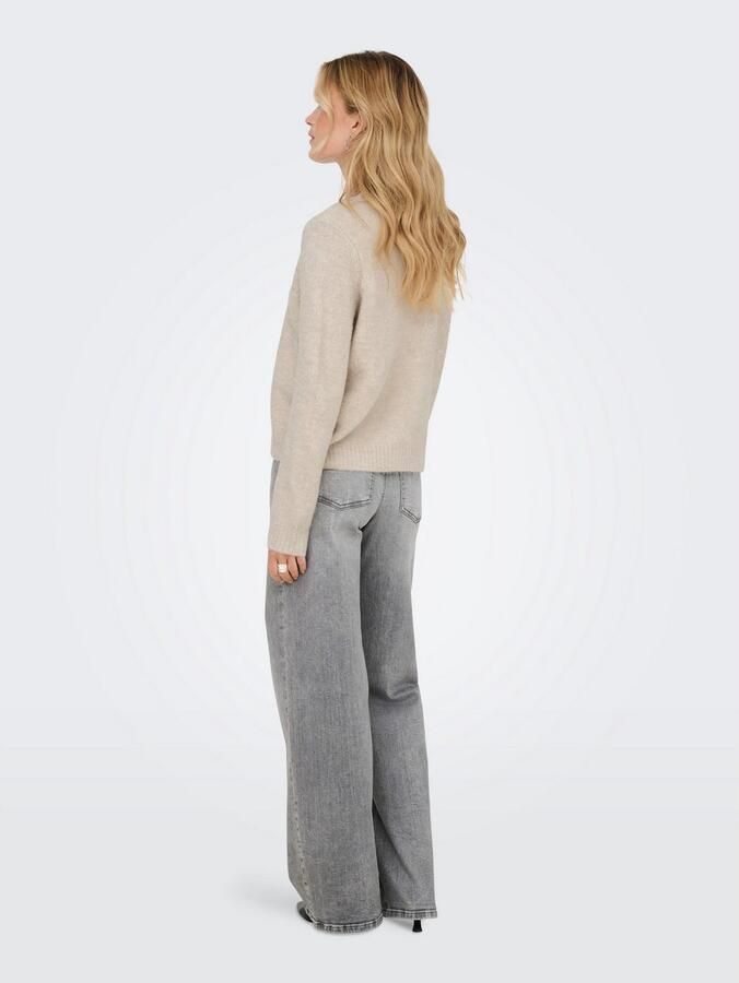 Only Loose fit gebreid jack met V-hals model 'ZOEY' - Foto 3