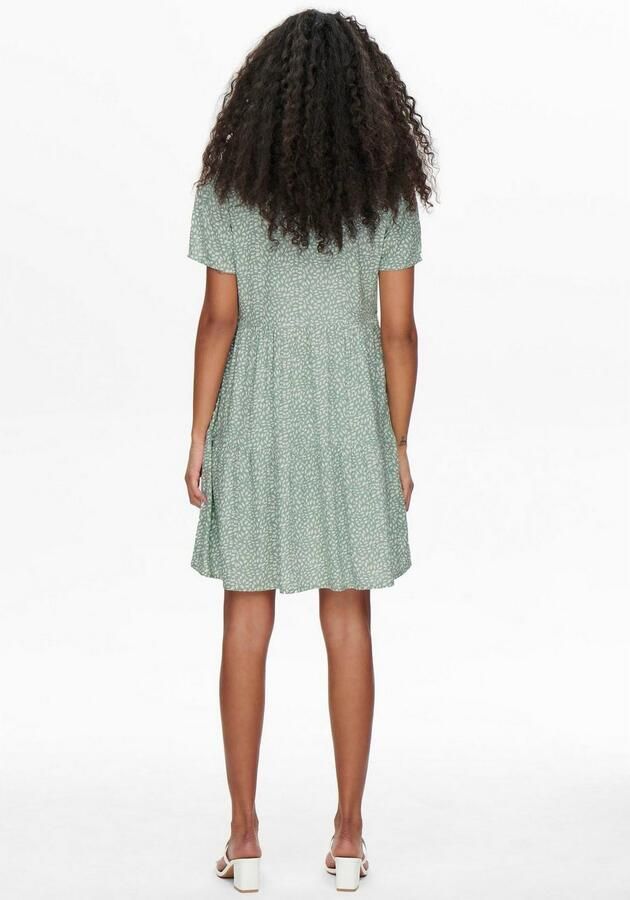 Only Zomerjurk ONLZALLY – Zomerjurk met V-hals en trapsgewijze volant - Foto 5