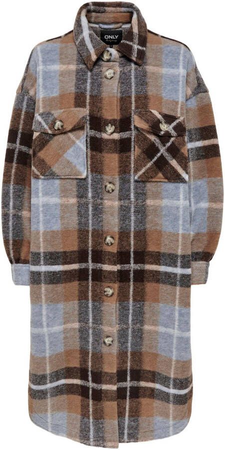 Only Overhemdjasje ONLANDREA X-LONG SHACKET in maxi lengte