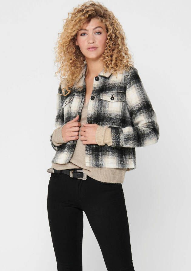 Only Overhemdjasje ONLLOU SHORT CHECK JACKET