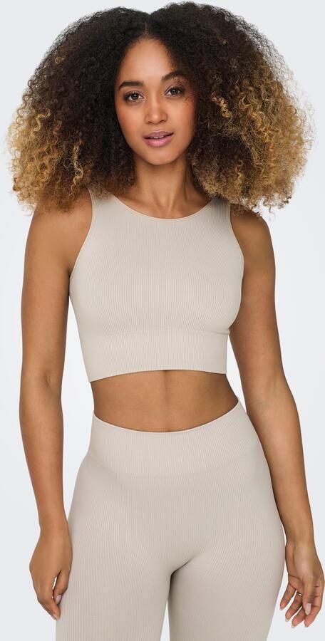 Only Play Trainingstop ONPJAIA LIFE Cropped fit in fijne ribstructuur - Foto 7
