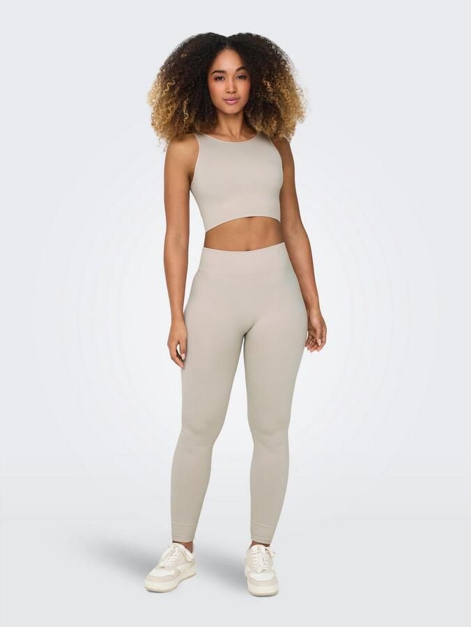 Only Play Trainingstop ONPJAIA LIFE Cropped fit in fijne ribstructuur - Foto 5
