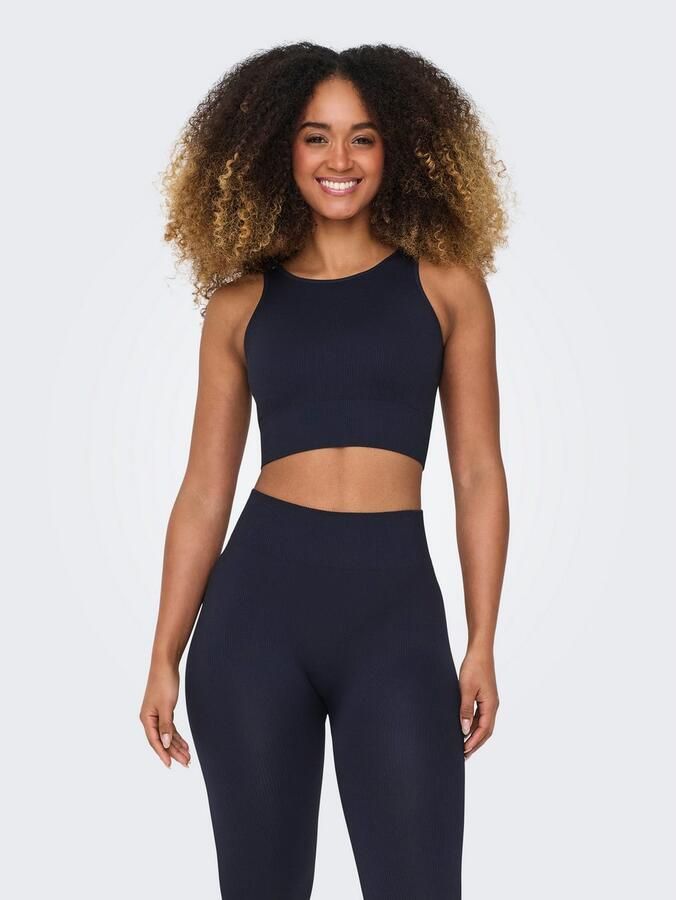 Only Play Trainingstop ONPJAIA LIFE Cropped fit in fijne ribstructuur - Foto 3