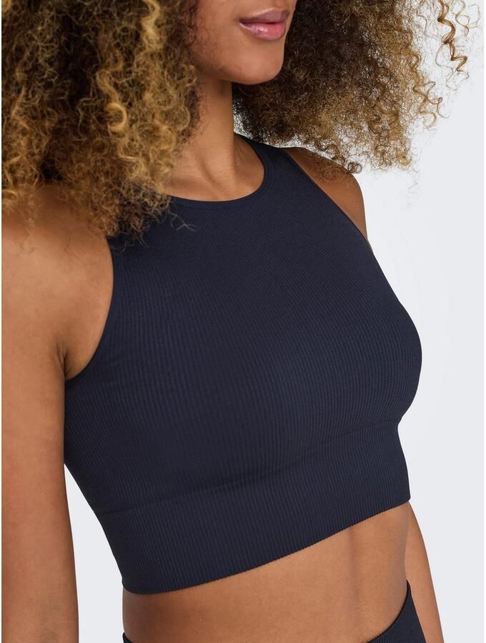 Only Play Trainingstop ONPJAIA LIFE Cropped fit in fijne ribstructuur - Foto 2