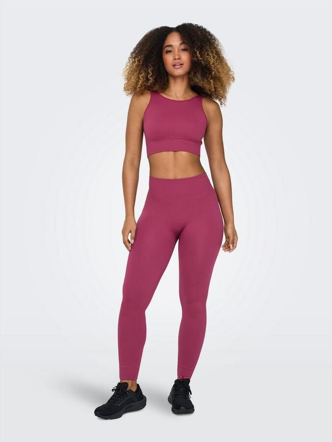 Only Play Trainingstop ONPJAIA LIFE Cropped fit in fijne ribstructuur - Foto 4