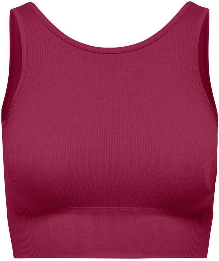 Only Play Trainingstop ONPJAIA LIFE Cropped fit in fijne ribstructuur