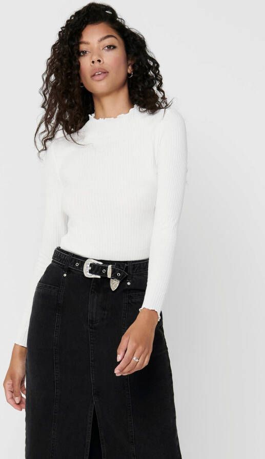 Only Shirt met lange mouwen ONLEMMA L S HIGH NECK TOP