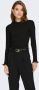 Only Shirt met lange mouwen ONLLESLIE L S LACE MIX TOP JRS - Thumbnail 1