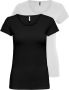 Only Shirt met ronde hals ONLLIVELOVE LIFE S S O-NECK TOP (2-delig Set van 2) - Thumbnail 1