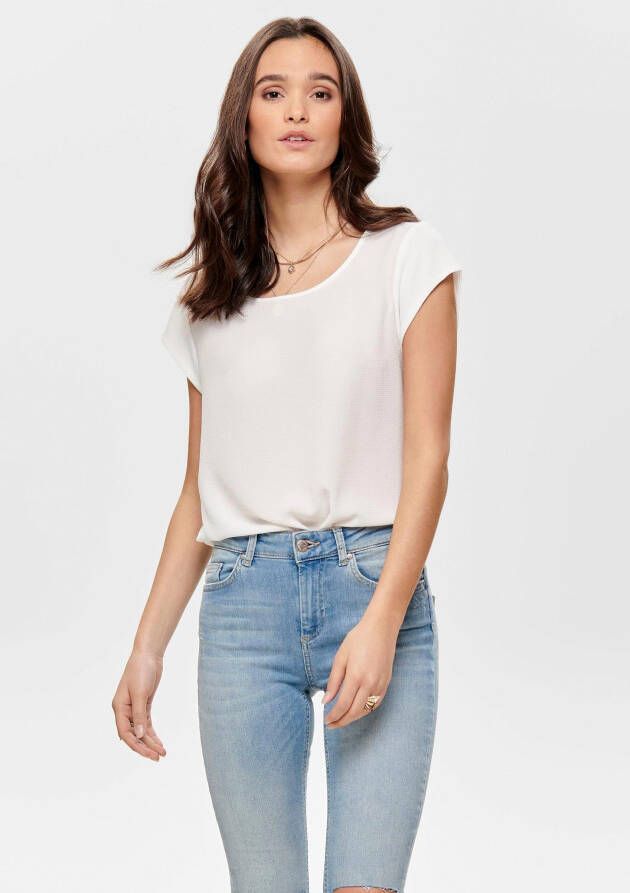 Only Shirtblouse ONLVIC S S SOLID TOP