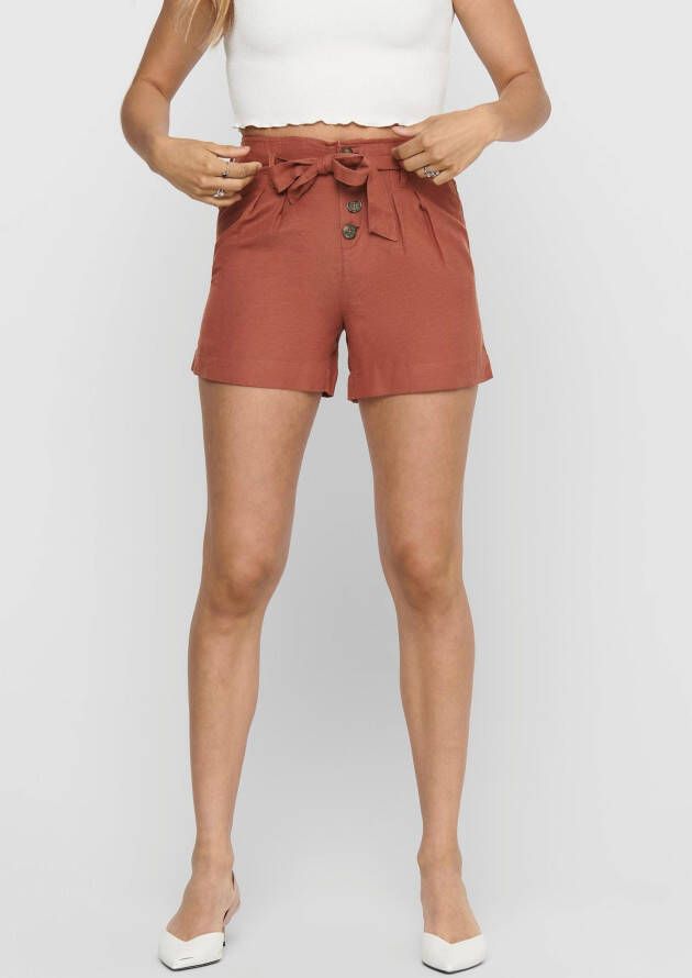 Only Korte broek met knoopsluiting model 'ONLVIVA LIFE BELT LONG'