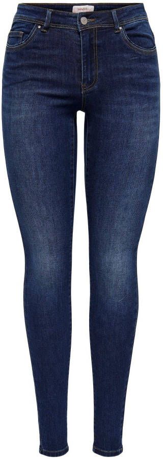 Only Wauw Bj581 Mid Skinny Jeans voor Vrouwen Blue Dames - Foto 2