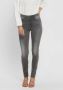 ONLY high waist skinny jeans ONLROYAL dark grey denim regular - Thumbnail 2