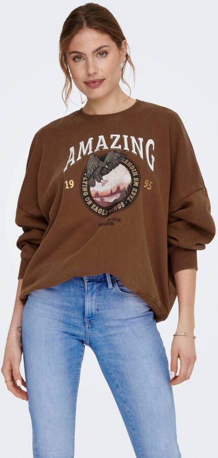 Only Sweatshirt ONLLUCINDA L S EAGLE FOIL BOX SWT