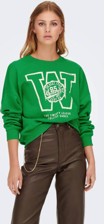 Only Sweatshirt met motiefprint model 'ONLOTTOLINE'