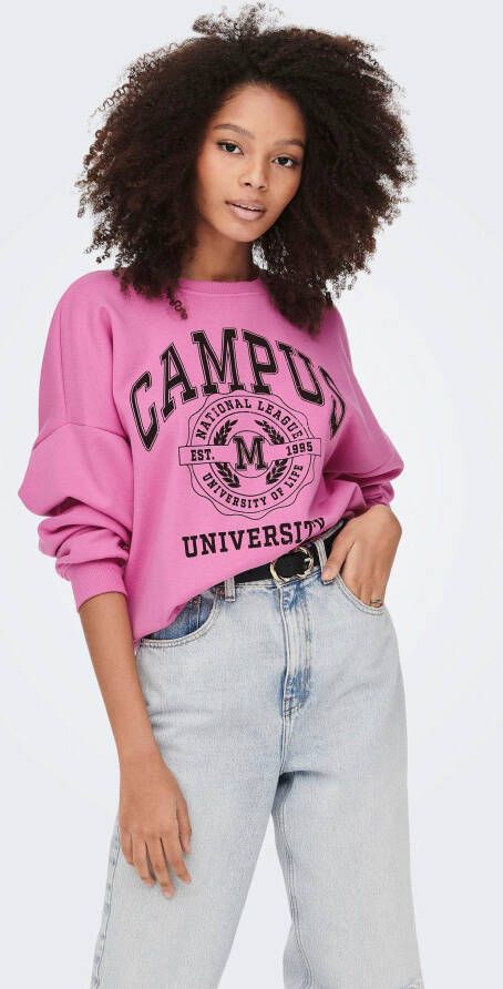 Only Sweatshirt met motiefprint model 'ONLOTTOLINE'