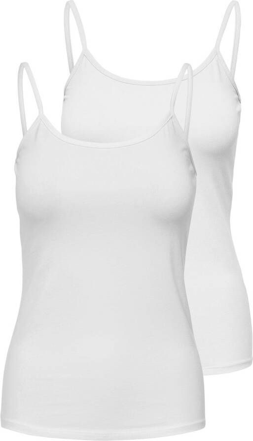 Only Top met spaghettibandjes ONLLOVE SINGLET 2PACK JRS NOOS (set 2-delig)